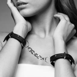 Наручники з екошкіри Bijoux Indiscrets Maze – Thin Handcuffs Black - 1