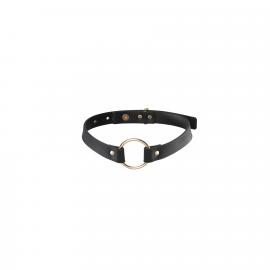 Чокер з екошкіри Bijoux Indiscrets Maze – Single Choker Black - 2