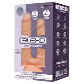 Подвійний фалоімітатор з вібрацією SilexD Double Gusto Flesh Motor - 3