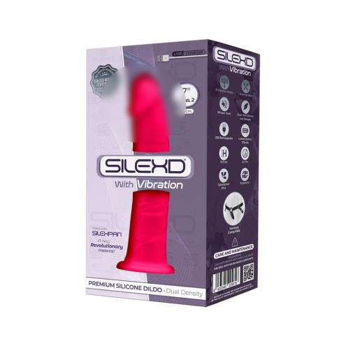 Фаллоимитатор с вибрацией SilexD Henry Vibro Pink (MODEL 2 size 7in)