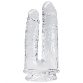 Прозорий фалоімітатор Alive Imperium Jelly Dildo для подвійного проникнення - 1