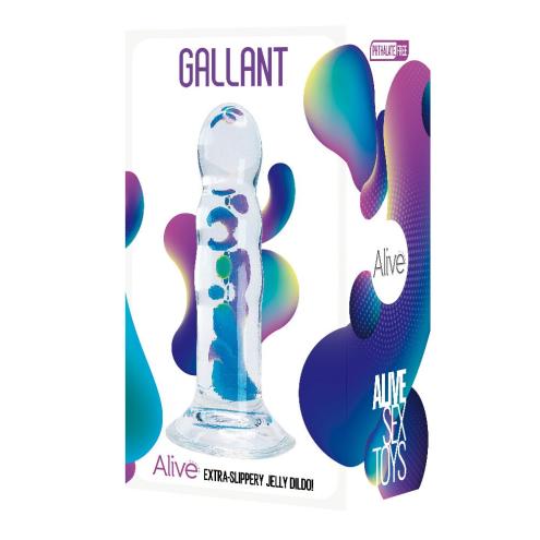 Прозрачный фаллоимитатор Alive Gallant Jelly Dildo