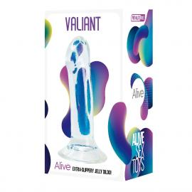 Прозорий фалоімітатор Alive Valiant Jelly Dildo - 2