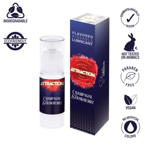 Мастило для орального сексу MAI Attraction Champagne Strawberry (50 мл)