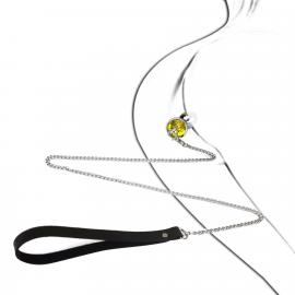 Металева анальна пробка з повідцем Art of Sex Metal Anal Plug with Leash, size L - 4