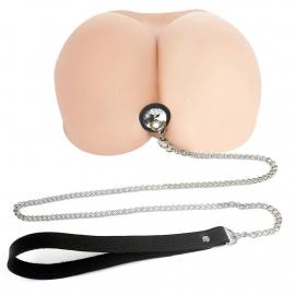 Силіконова анальна пробка Art of Sex Silicone Anal Plug with Leash size S - 3
