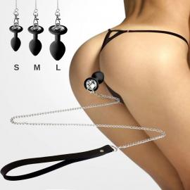 Силіконова анальна пробка Art of Sex Silicone Anal Plug with Leash size М - 2