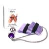 Наручники с металлической анальной пробкой Art of Sex Handcuffs with Metal Anal Plug, size M, Purple