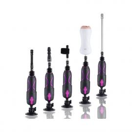 Набір адаптерів для секс-машин Hismith Luxury Kit - KlicLok System Set - 8