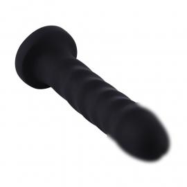 Силіконовий фалоімітатор для секс-машин Hismith 7.1″ Anal Dildo Black - 4