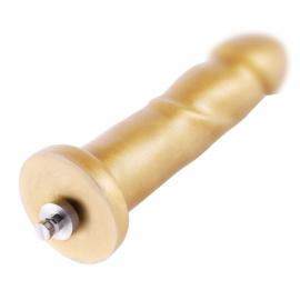 Золотий фалоімітатор Hismith 6.8″ Golden Silicone Dildo - 4