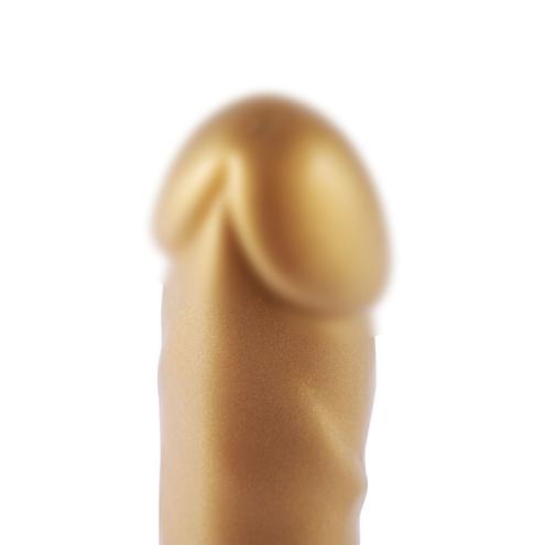 Золотий фалоімітатор Hismith 6.8″ Golden Silicone Dildo