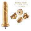 Золотий фалоімітатор Hismith 6.8″ Golden Silicone Dildo