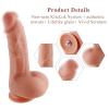 Фаллоимитатор для секс-машин Hismith 8.3″ 2-layers Silicone Flesh Dildo