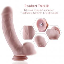 Силіконовий фалоімітатор для секс-машин Hismith 8.3″ Silicone Dildo - 1