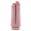 Подвійний дилдо для секс-машин Hismith 8.5  Two Cocks One Hole Silicone Dildo