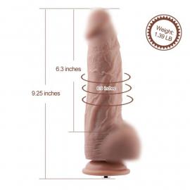 Гнучкий фалоімітатор для секс-машин Hismith 9.25″ Silicone Dildo - 4