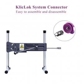 Фалоімітатор 8.2 з вібрацією для секс-машин Hismith Purple Silicone Dildo with Vibe, KlicLok - 3