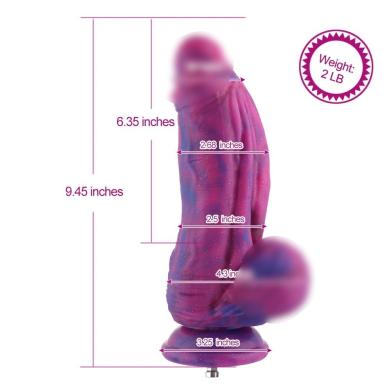 Фалоімітатор для секс-машин Hismith 9.45  Silicone Fantasy Series Dildo