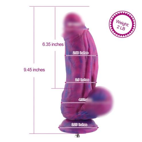 Фаллоимитатор для секс-машин Hismith 9.45  Silicone Fantasy Series Dildo