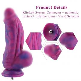 Фалоімітатор для секс-машин Hismith 9.45  Silicone Fantasy Series Dildo - 6