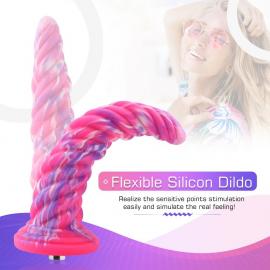 Фалоімітатор 10.12″ для секс-машин Hismith Silicone Dildo rose Monster Series - 1