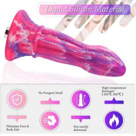 Фалоімітатор для секс-машин Hismith 10.3″ Silicone Monster Dildo Series - 4