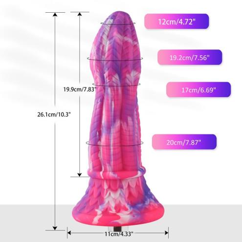 Фалоімітатор для секс-машин Hismith 10.3″ Silicone Monster Dildo Series