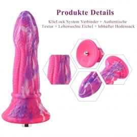 Фалоімітатор для секс-машин Hismith 10.3″ Silicone Monster Dildo Series - 1