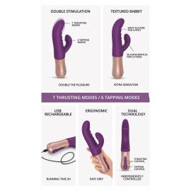 Подвійний пульсатор кролик Love To Love SASSY BUNNY - PURPLE RAIN - 4