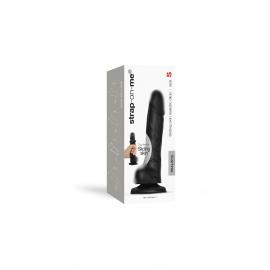 Реалістичний фалоімітатор Strap-On-Me Sliding Skin Realistic Dildo Black - Size S - 9