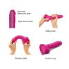 Реалістичний фалоімітатор Strap-On-Me Sliding Skin Realistic Dildo Fuchsia - Size S