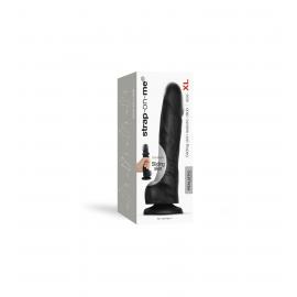 Реалістичний фалоімітатор Strap-On-Me Sliding Skin Realistic Dildo Black - Size XL - 2