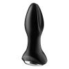 Анальная смарт вибропробка с жемчужным массажем Satisfyer Rotator Plug 2+ Black