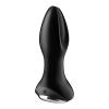 Анальная смарт вибропробка с жемчужным массажем Satisfyer Rotator Plug 2+ Black