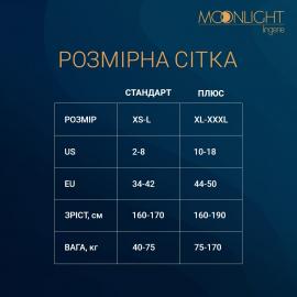 Комплект: боді та панчохи Moonlight Model 06 Black, довгі рукави, малюнок - 3