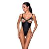 Боди из эко-кожи CELINE BODY - Passion с доступом, black, S/M