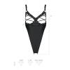 Боди из эко-кожи CELINE BODY - Passion с доступом, black, S/M