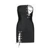 Мини-платье из экокожи CELINE CHEMISE black S/M — Passion