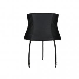 Пояс-корсет із екошкіри CELINE SET black S/M — Passion - 5