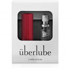 Преміум лубрикант 3-в-1 на силіконовій основі Uberlube Good-to-Go Red (15 мл) - 1