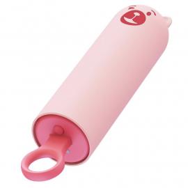 Вібратор CuteVibe Teddy Pink (Black Dildo) - 3