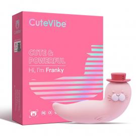 Вакуумный вибратор CuteVibe Franky Pink - 1