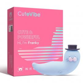 Вакуумный вибратор CuteVibe Franky Blue - 1