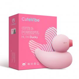 Вакуумный вибратор-уточка CuteVibe Ducky Pink - 1