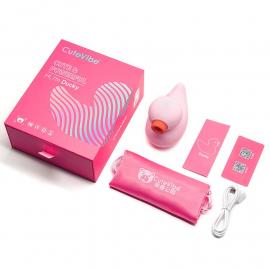 Вакуумный вибратор-уточка CuteVibe Ducky Pink - 4