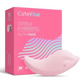 Вібратор та вакуумний стимулятор CuteVibe Heidi Pink - 4
