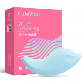 Вібратор та вакуумний стимулятор CuteVibe Heidi Blue - 2