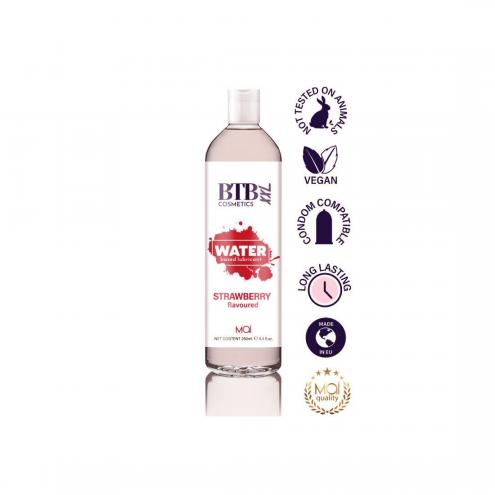 Смазка на водной основе BTB FLAVORED STRAWBERRY с ароматом клубники (250 мл)