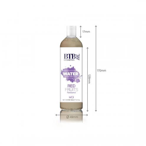 Смазка на водной основе BTB FLAVORED RED FRUITS с ароматом красных фруктов (250 мл)